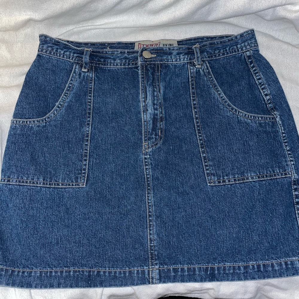 Vintage Quizz NY Blue Jean Skirt